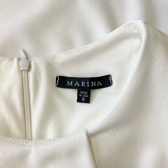 Marina Bell Sleeve Jumpsuit in White, Size 6 - Picture 4 of 7